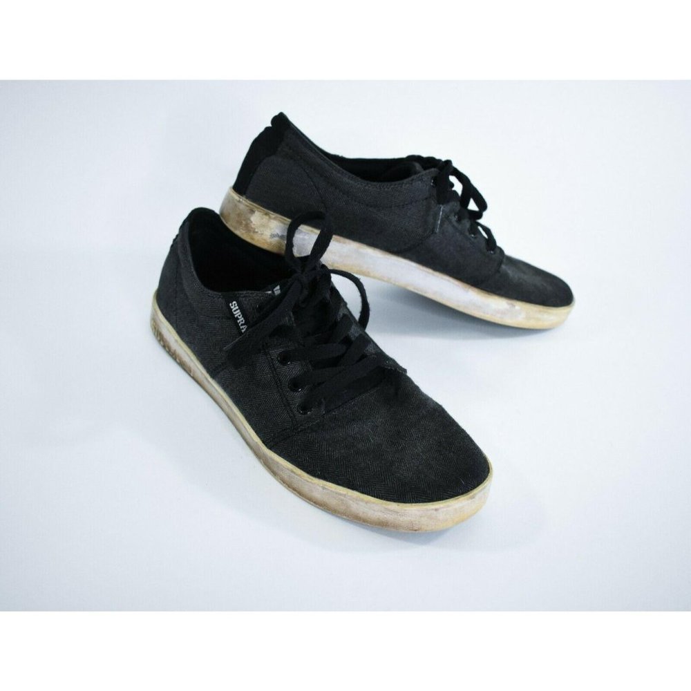 Mens Supra Canvas Classic Low Top Skate Shoes Size